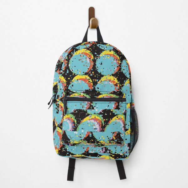 Item preview, Blue Trippy Glitched Retro Dot Pattern designed and sold by JadedLilacsArt.
