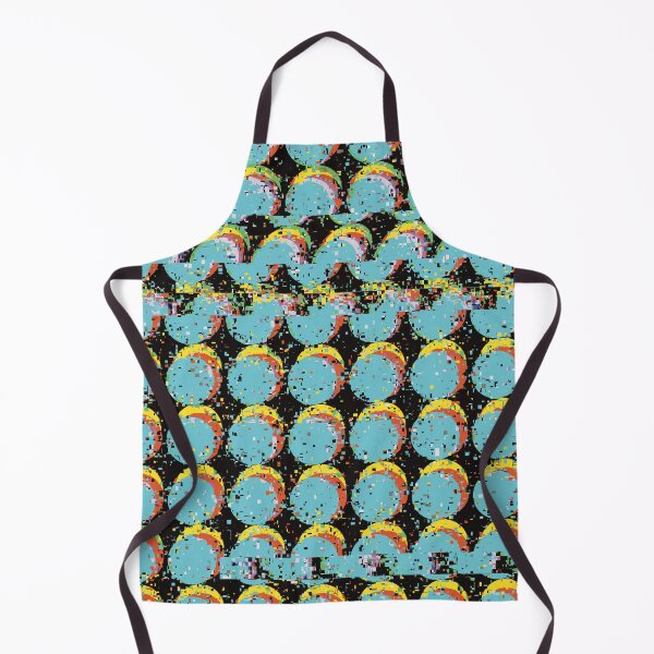 Item preview, Blue Trippy Glitched Retro Dot Pattern designed and sold by JadedLilacsArt.