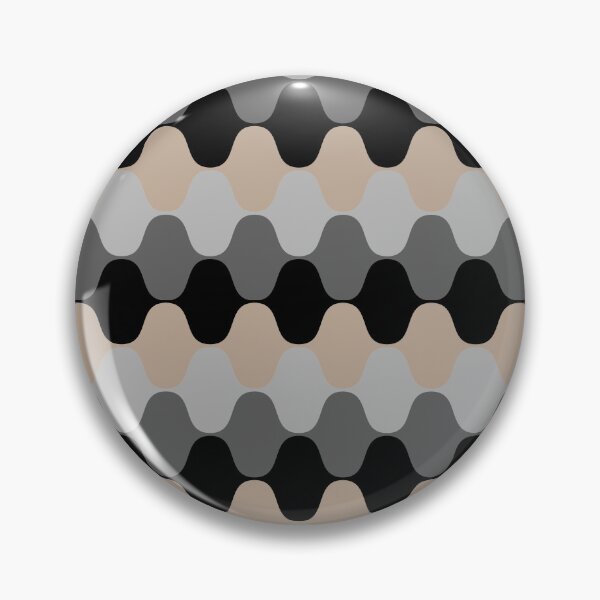 Item preview, Brown Gray and Black Wavy Stripe Pattern Pairs DE 2022 Popular Color Trail Dust DE6123 designed and sold by ColorOfTheYears.
