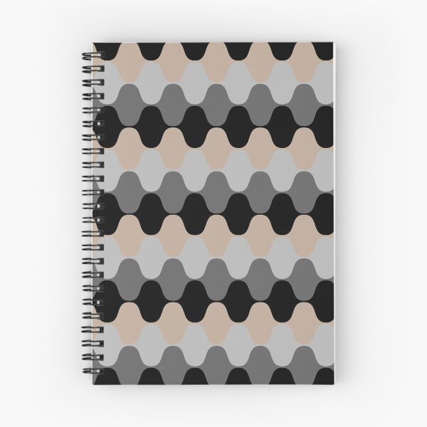 Item preview, Brown Gray and Black Wavy Stripe Pattern Pairs DE 2022 Popular Color Trail Dust DE6123 designed and sold by ColorOfTheYears.