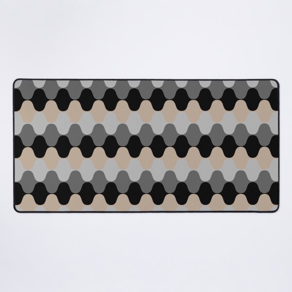 Item preview, Brown Gray and Black Wavy Stripe Pattern Pairs DE 2022 Popular Color Trail Dust DE6123 designed and sold by ColorOfTheYears.