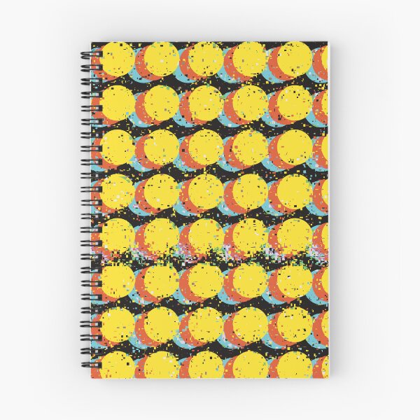 Item preview, Yellow Trippy Glitched Retro Dot Pattern designed and sold by JadedLilacsArt.