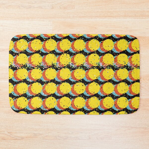Item preview, Yellow Trippy Glitched Retro Dot Pattern designed and sold by JadedLilacsArt.