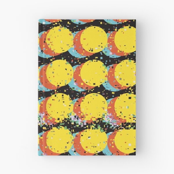 Item preview, Yellow Trippy Glitched Retro Dot Pattern designed and sold by JadedLilacsArt.