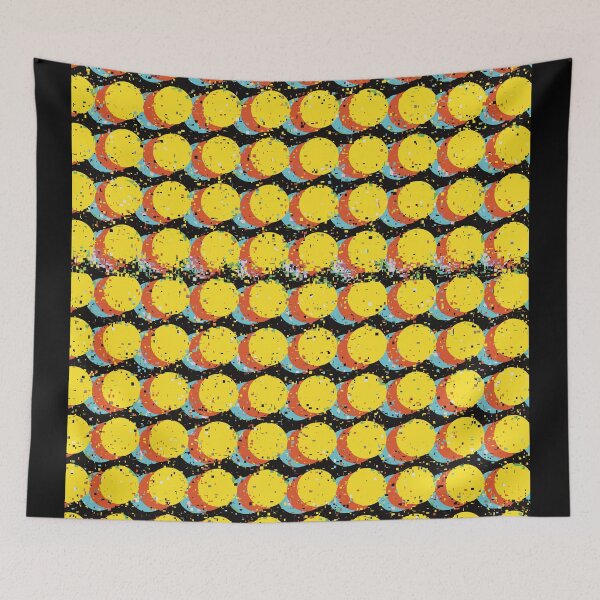 Item preview, Yellow Trippy Glitched Retro Dot Pattern designed and sold by JadedLilacsArt.