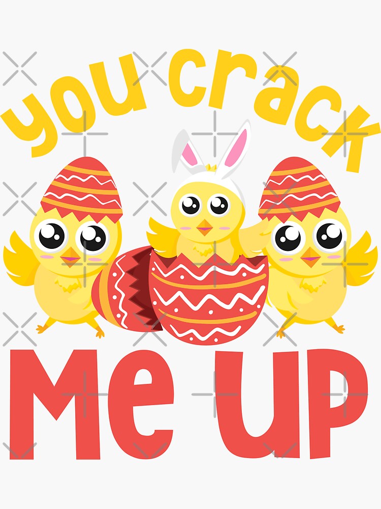 You Crack Me Up You Quack Me Up Adorable Duckling Pun Sticker For Sale By Thegreatestone 9053