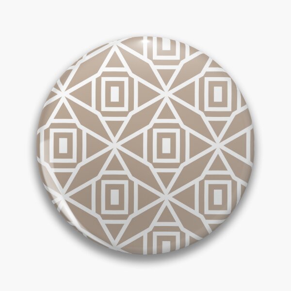 Item preview, Brown and White Diamond Rectangle Pattern Pairs DE 2022 Popular Color Trail Dust DE6123 designed and sold by ColorOfTheYears.