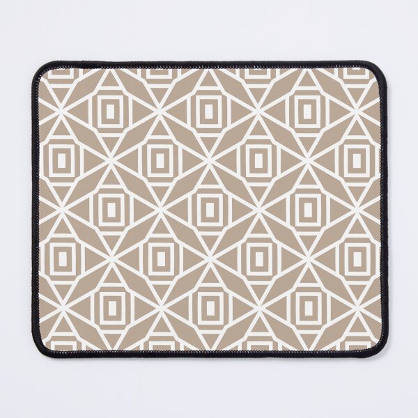 Item preview, Brown and White Diamond Rectangle Pattern Pairs DE 2022 Popular Color Trail Dust DE6123 designed and sold by ColorOfTheYears.