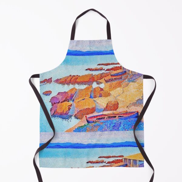 Artikelvorschau, Calanque des Antibois (1891–1892) Gemälde in hoher Auflösung von Henri-Edmond Cross. Original aus der National Gallery of Art. Digital verbessert von entworfen und verkauft von CristalleLisa.