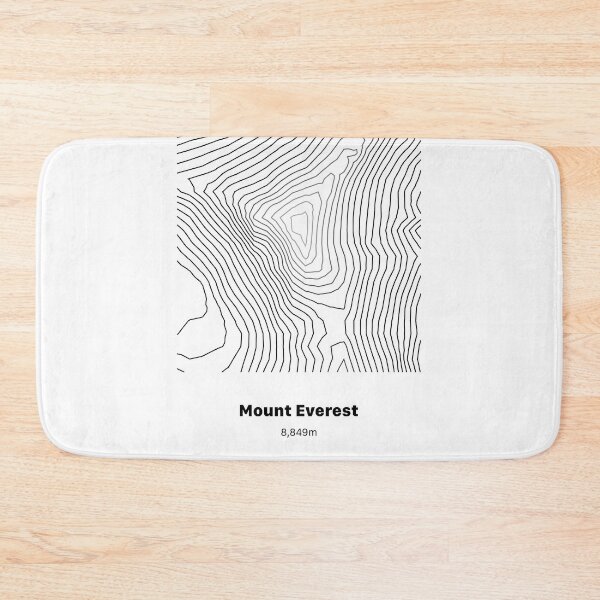 Item preview, Mount Everest Topographic Map designed and sold by Visitify.