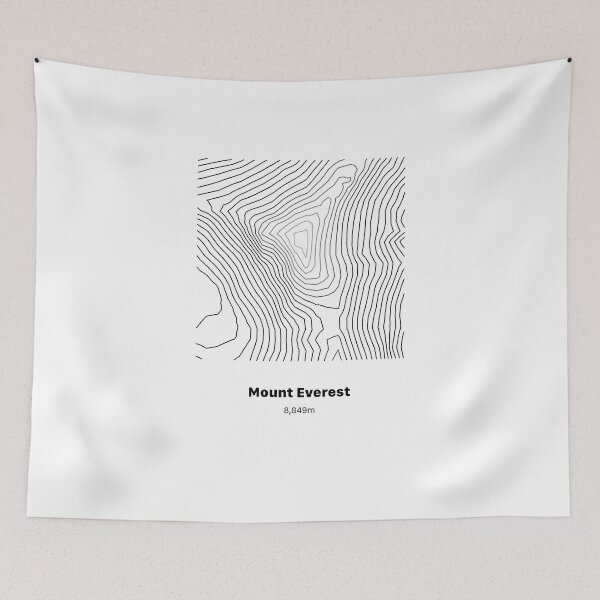 Item preview, Mount Everest Topographic Map designed and sold by Visitify.
