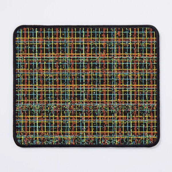 Item preview, Trippy Glitched Grid Retro Pattern designed and sold by JadedLilacsArt.