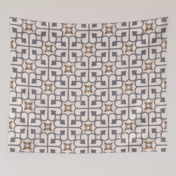 Item preview, cute old antique style effect patchwork tile  designed and sold by Pattern Girl.