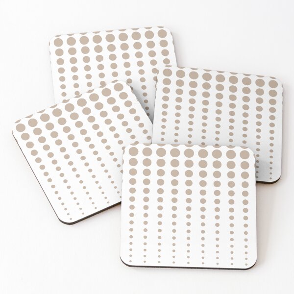 Item preview, Brown and White Reduced Polka Dots Pattern Pairs DE 2022 Popular Color Trail Dust DE6123 designed and sold by ColorOfTheYears.