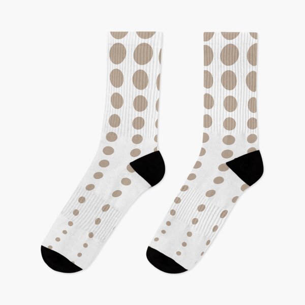 Item preview, Brown and White Reduced Polka Dots Pattern Pairs DE 2022 Popular Color Trail Dust DE6123 designed and sold by ColorOfTheYears.