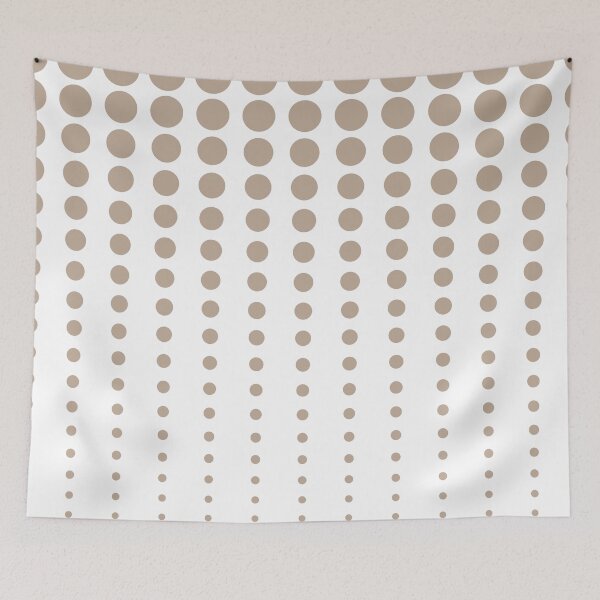 Item preview, Brown and White Reduced Polka Dots Pattern Pairs DE 2022 Popular Color Trail Dust DE6123 designed and sold by ColorOfTheYears.