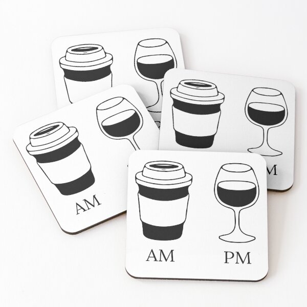 Item preview, AM PM Coffee Wine designed and sold by CoupleLove.