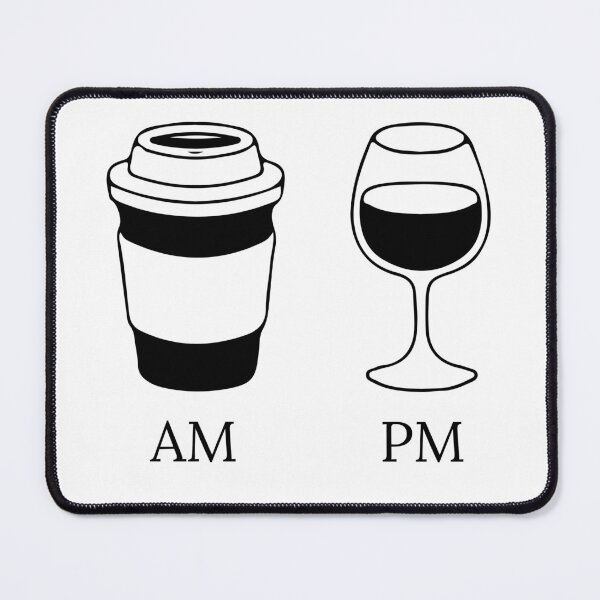 Item preview, AM PM Coffee Wine designed and sold by CoupleLove.