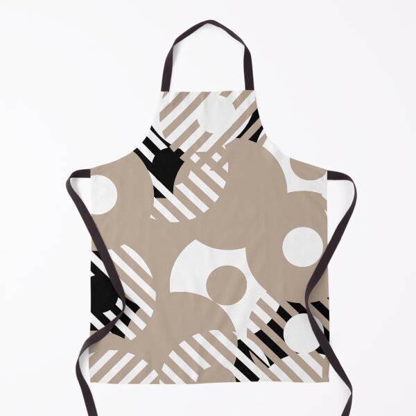 Item preview, Brown Black and White Circle and Stripe Pattern Pairs DE 2022 Popular Color Trail Dust DE6123 designed and sold by ColorOfTheYears.
