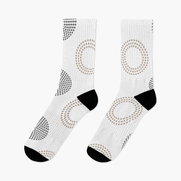 Item preview, Brown Gray and White Circle and Polka Dot Pattern Pairs DE 2022 Popular Color Trail Dust DE6123 designed and sold by ColorOfTheYears.