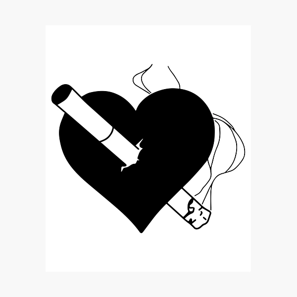 broken cigarette drawing 