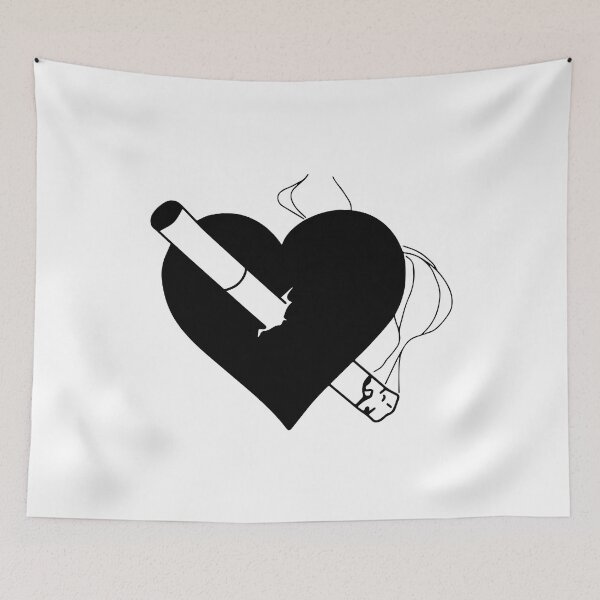 Item preview, Cigarette Broken Heart designed and sold by CoupleLove.