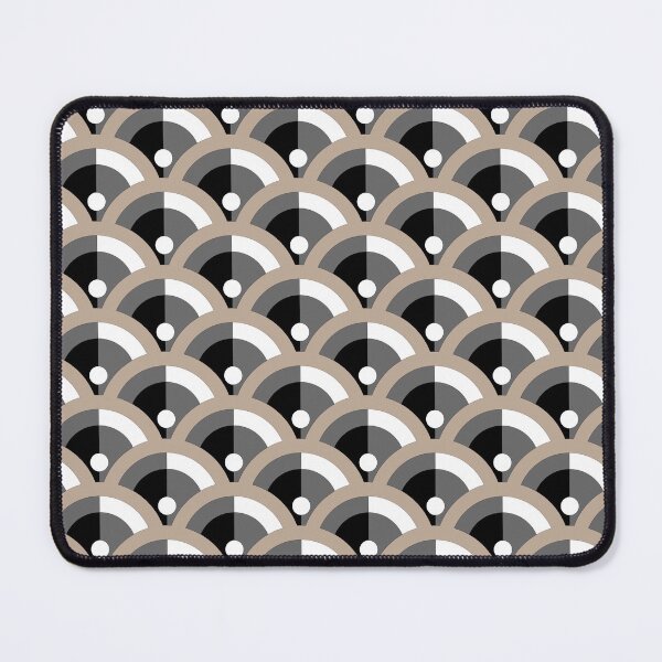 Item preview, Brown Gray Black White Scallop Polka Dot Pattern Pairs DE 2022 Popular Color Trail Dust DE6123 designed and sold by ColorOfTheYears.