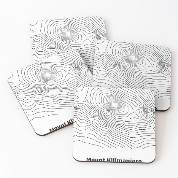 Item preview, Mount Kilimanjaro Topographic Map designed and sold by Visitify.