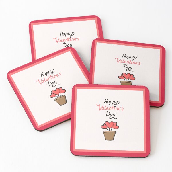 Item preview, Happy Valentine's Day - Hearts Flowers designed and sold by OMdesign10.