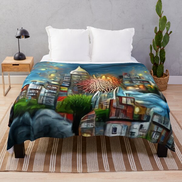 Item preview, Fireworks in the city  designed and sold by Forest-Moon.