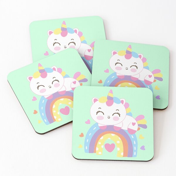 Item preview, Cute Kawaii Unicorn and rainbow. kawaii home decor, designed and sold by SusySell.