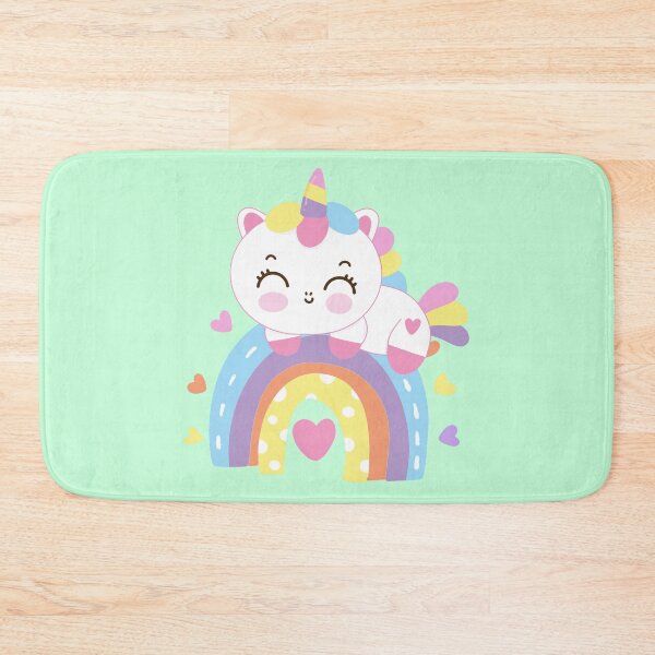 Item preview, Cute Kawaii Unicorn and rainbow. kawaii home decor, designed and sold by SusySell.