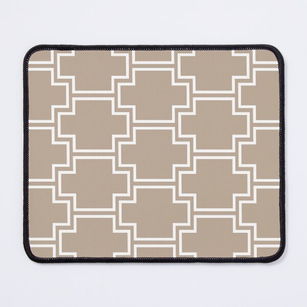 Item preview, Brown and White Tessellation Line Pattern 2 Pairs DE 2022 Popular Color Trail Dust DE6123 designed and sold by ColorOfTheYears.