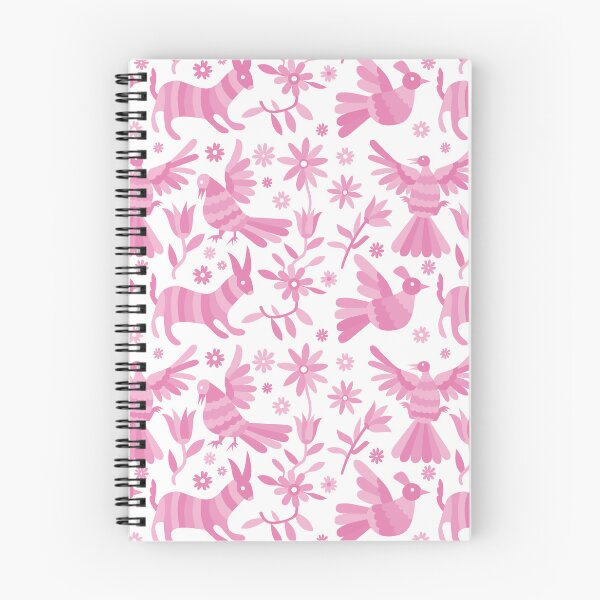 Item preview, Pink otomi, otomi texture, mexican otomi, mexican art, mexican craft, mexican folk, otomi texture, mexican pattern, flowers, birds, animals, pink, light pink designed and sold by Terevela.