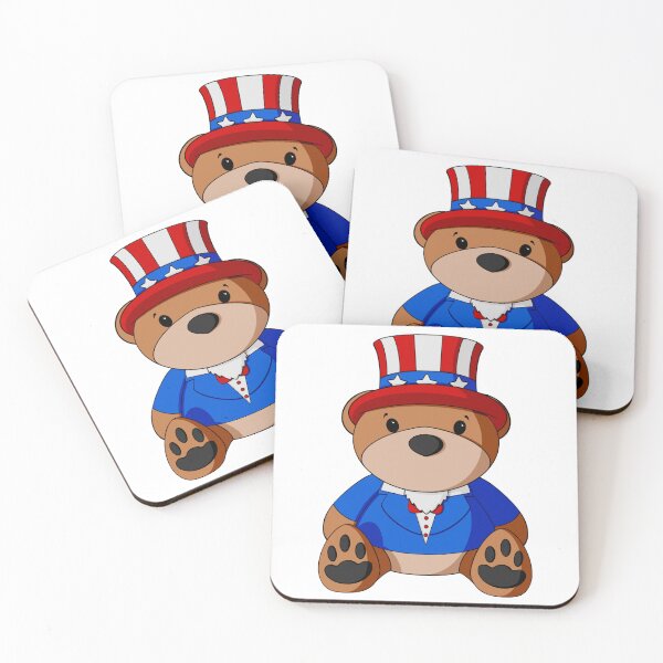 Item preview, Uncle Sam Teddy Bear designed and sold by Alisha Ober Designs.