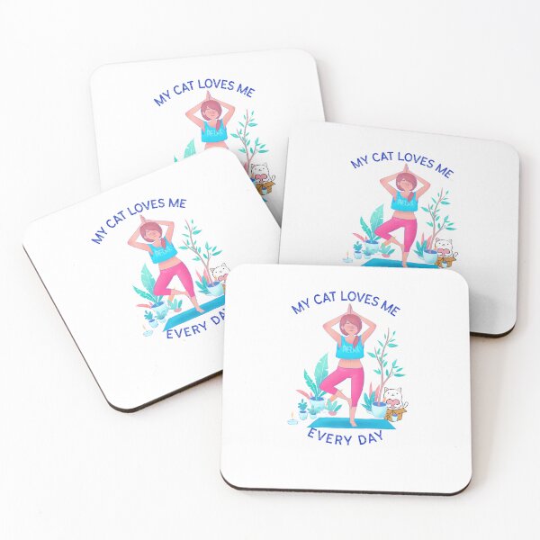 Item preview, All I need is love and yoga and my cat designed and sold by RiadMannan.