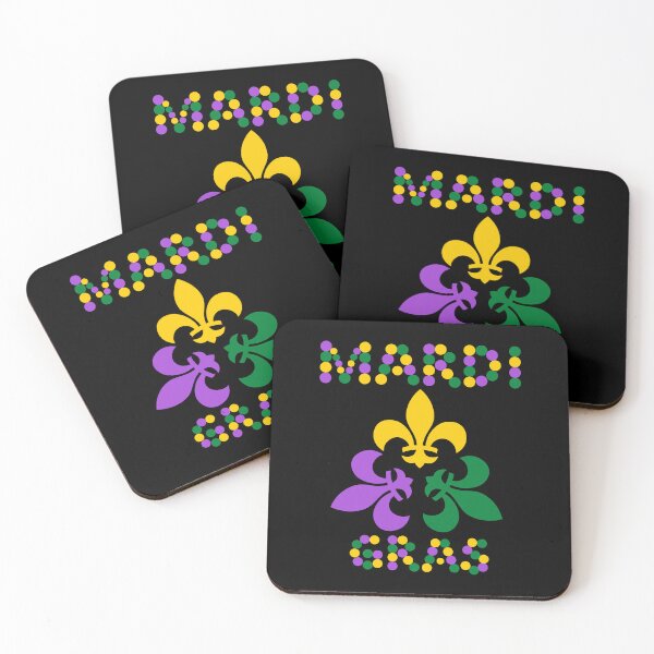 Item preview, Mardi Gras Beads Fleur de Lis. designed and sold by JockArts.