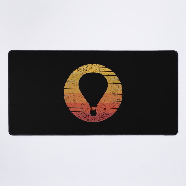 Air Balloon Retro Air Balloon Flying Ballooning Desk Mat