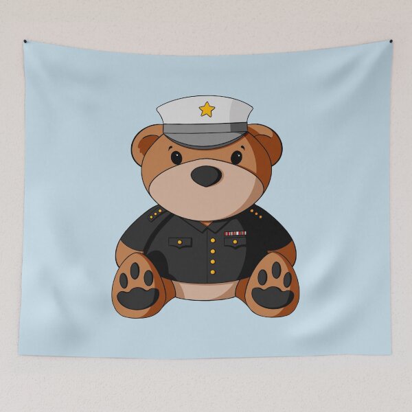 Aperçu de l'œuvre Marine Teddy Bear créée et vendue par Alisha Ober Designs.
