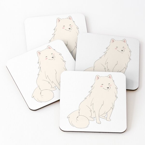 Item preview, Samoyed dog cute illustration in digital art designed and sold by Yarafantasyart.