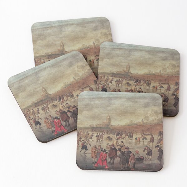 Item preview, Winter fun painting by Dutch painter Barend Avercamp 17th century designed and sold by Photopat.