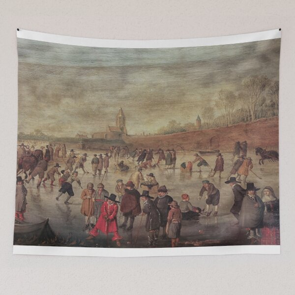 Item preview, Winter fun painting by Dutch painter Barend Avercamp 17th century designed and sold by Photopat.
