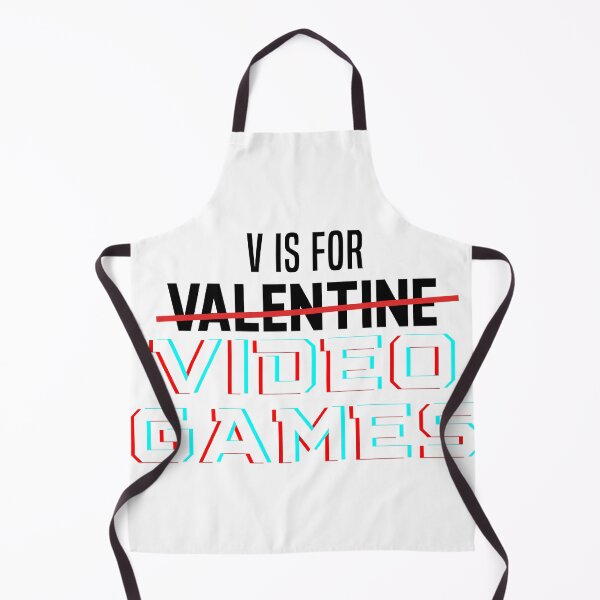 Item preview, V Is For Video Games Funny Valentines designed and sold by Yakuzads.