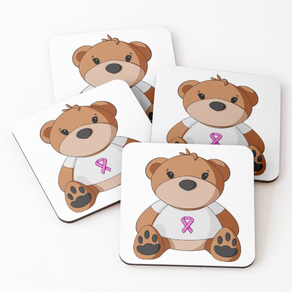 Artikelvorschau, Breast Cancer Awareness Teddy Bear entworfen und verkauft von Alisha Ober Designs.
