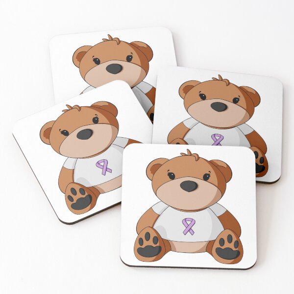 Aperçu de l'œuvre Cancer Awareness Teddy Bear créée et vendue par Alisha Ober Designs.