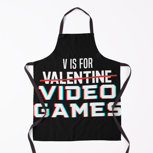 Item preview, V Is For Video Games Funny Valentines designed and sold by Yakuzads.