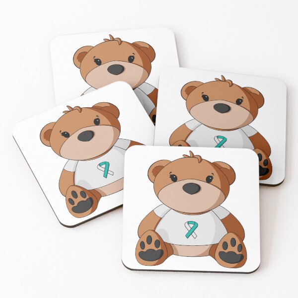 Artikelvorschau, Cervical Cancer Awareness Teddy Bear entworfen und verkauft von Alisha Ober Designs.