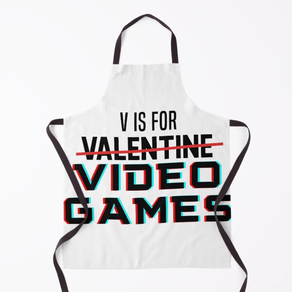 Item preview, V Is For Video Games Funny Valentines designed and sold by Yakuzads.
