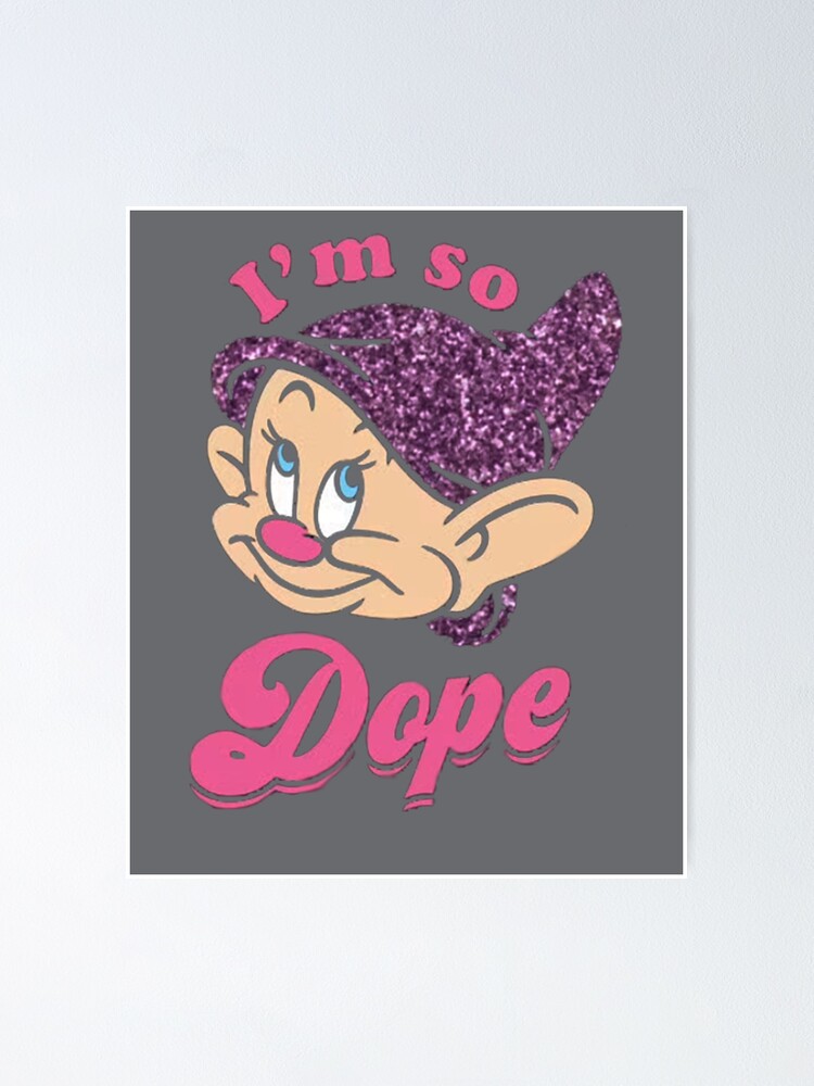 Dopey Glitter Poster For Sale By Lukenorton Redbubble 