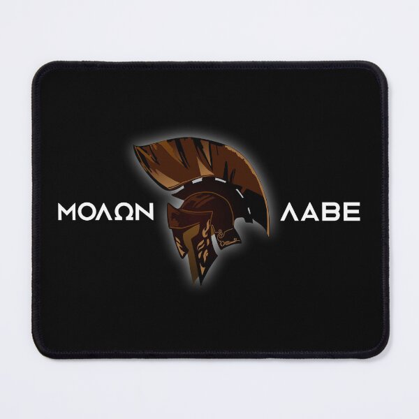 Item preview, Spartan Molon Lave - Come and get them Leonidas quote black sticker vol.3 designed and sold by angelisart.